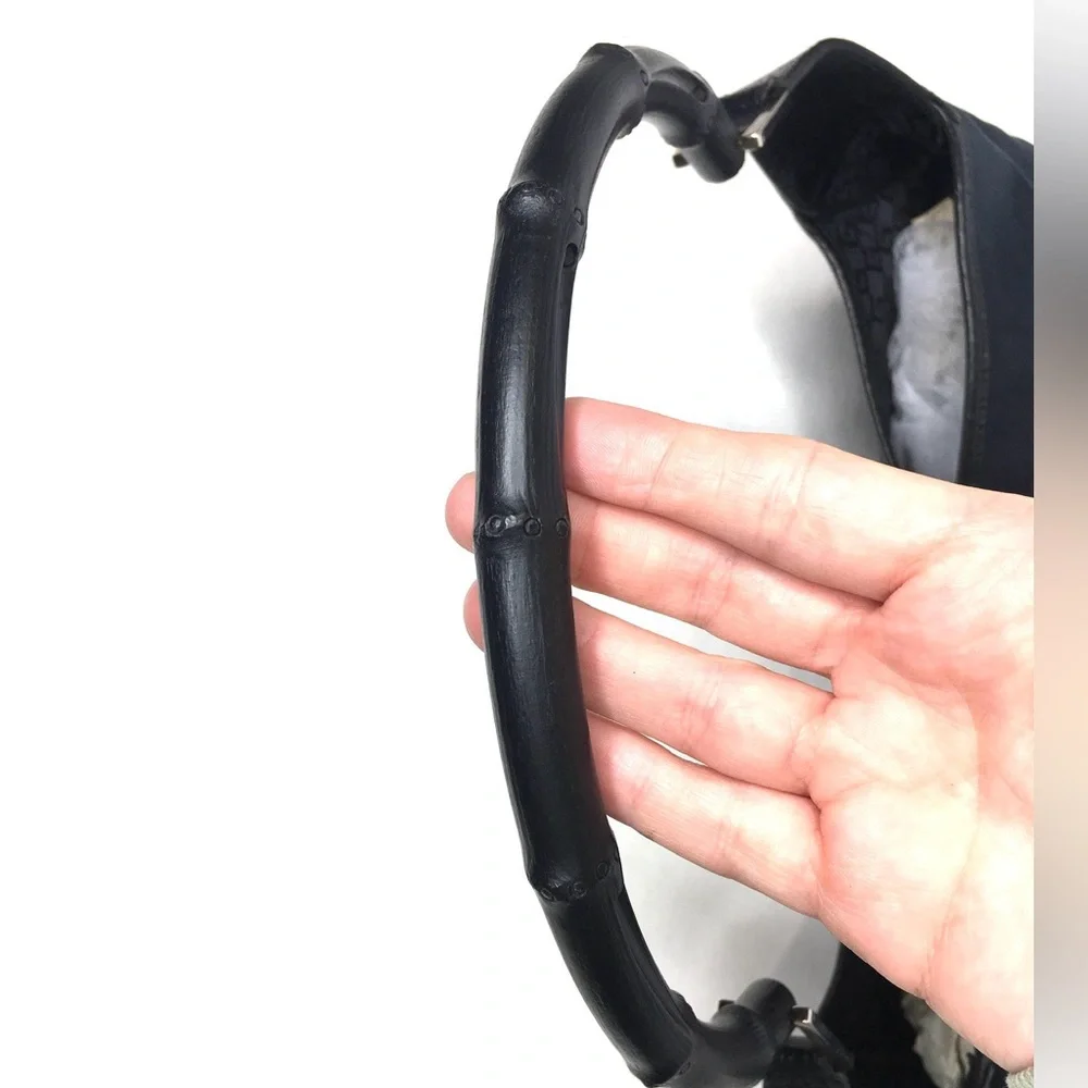 Authentic Gucci Jackie hobo bag black canvas